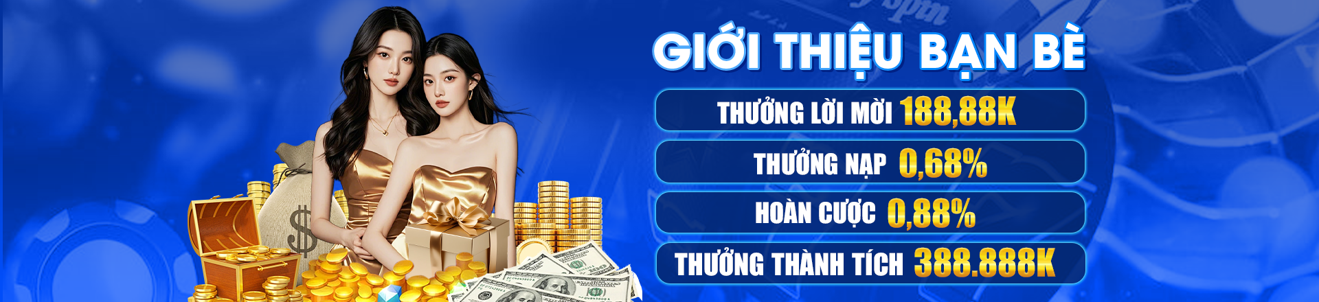 Hình ảnh quảng cáo của god55 hiển thị nền tảng và các lợi ích