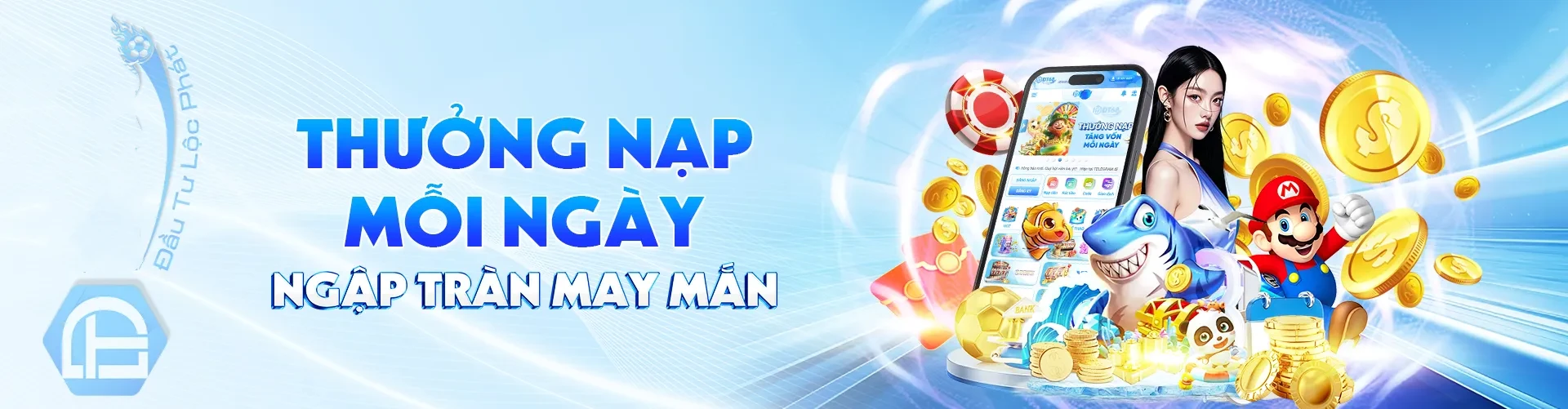 Hình ảnh quảng cáo của god55 hiển thị nền tảng và các lợi ích