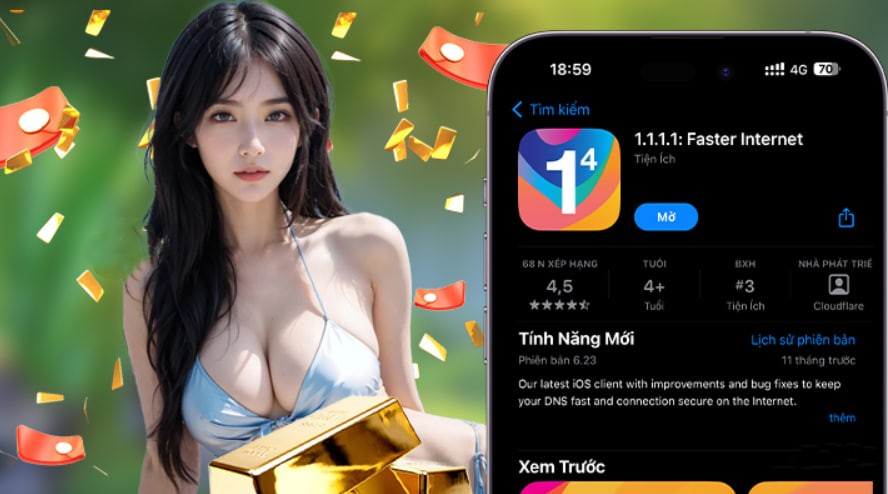 Hình ảnh quảng cáo của god55 hiển thị nền tảng và các lợi ích